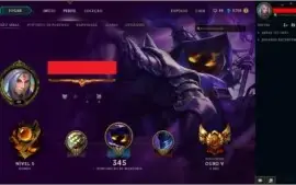 Conta gold 5 todos os champions e 128 skins