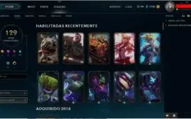 Conta gold 5 todos os champions e 128 skins