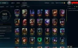 Conta gold 5 todos os champions e 128 skins