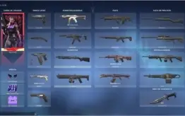 Conta Platina 1 com skins faca saqueadora