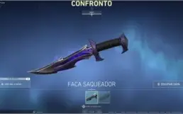 Conta Platina 1 com skins faca saqueadora