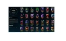 CONTA LOL - PLATINA III/89 CAMPEÕES/35 SKINS