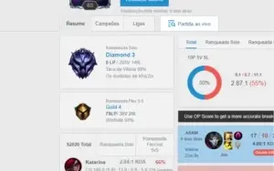 Conta Diamante 3 59%winrate
