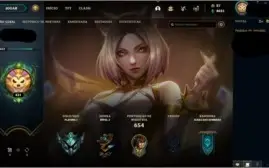 Conta Leangue of Legends Com muita skin
