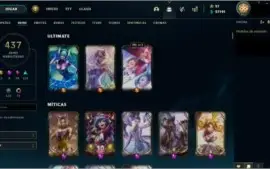 Conta Leangue of Legends Com muita skin