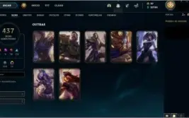 Conta Leangue of Legends Com muita skin