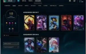 Conta league of Legends Platina IV