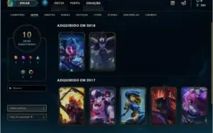Conta league of Legends Platina IV