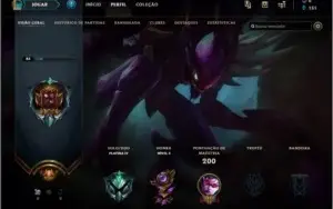 Conta league of Legends Platina IV