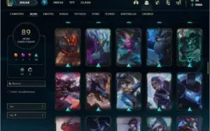 Conta ouro 4 com 120 champs e 89 skins