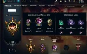 Conta ouro 4 com 120 champs e 89 skins