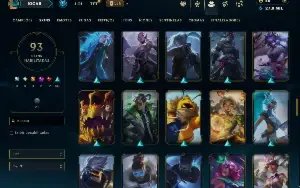Platina 4 com 150 Champs e 93 Skins ( JG / ADC / MID )