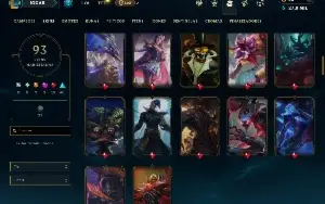Platina 4 com 150 Champs e 93 Skins ( JG / ADC / MID )