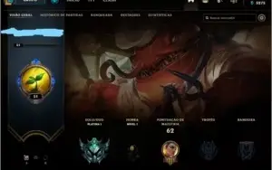 Conta lol Platina 1