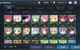 Conta Grand Chase Mobile - Todos os SSR