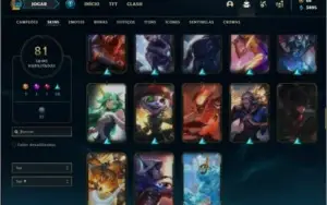 Conta ouro 4 com 81 skins e 115 champs ( MAIN JG )