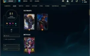 Conta ouro 4 com 81 skins e 115 champs ( MAIN JG )