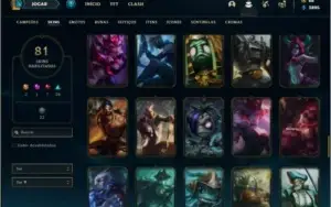 Conta ouro 4 com 81 skins e 115 champs ( MAIN JG )