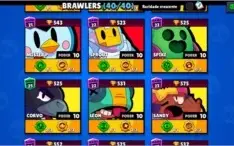 Conta full Brawl Stars + 549 gemas + 40k de ouro