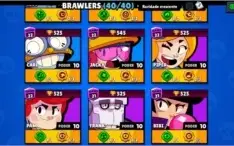 Conta full Brawl Stars + 549 gemas + 40k de ouro