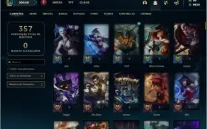 Conta full champs com 177 skins TOPS