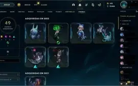 Conta League of Legends 359 skins