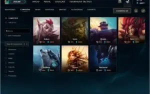 Conta Platina 4 , 140 champions , 77 skins