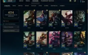 Conta Platina 4 , 140 champions , 77 skins