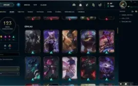 CONTA LEAGUE OF LEGENDS [DIAMANTE] [123 SKINS] [LVL 238]