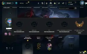 Smuff Lvl 42 Elo Antigo Gold 3 Skin Vitoriosa Garantida.