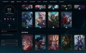 Smuff Lvl 42 Elo Antigo Gold 3 Skin Vitoriosa Garantida.