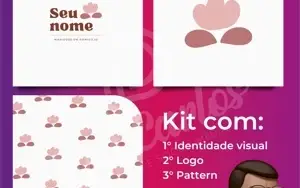 Logomarca pra Manicure Kit Promocional Envio Rápido