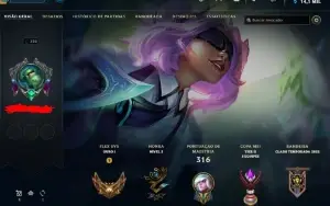 Conta lol com todos os campeões e 166 skins