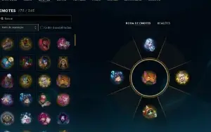 Conta lol com todos os campeões e 166 skins