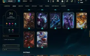 Esmeralda 3 com 80 Champs e 71 Skins + 45 Espolios