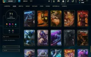 Esmeralda 3 com 80 Champs e 71 Skins + 45 Espolios
