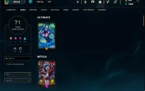Esmeralda 3 com 80 Champs e 71 Skins + 45 Espolios