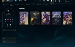 Esmeralda 3 com 80 Champs e 71 Skins + 45 Espolios