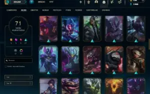 Esmeralda 3 com 80 Champs e 71 Skins + 45 Espolios