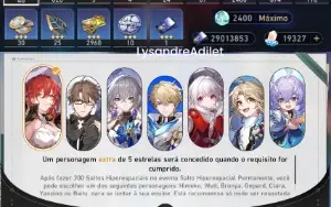 Conta Honkai Star Rail Tl50 + 5 5* & 4 Cones 5*