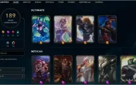 Conta PBE com RYZE jovem 200+ espólios de skin