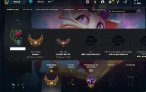 Conta ouro 1 com 100 PDL, 37 Champs e 5 Skins