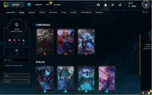 CONTA LEAGUE OF LEGENDS PRATA I + 3 LENDARIAS (EMAIL)