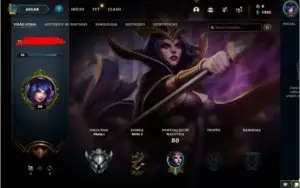 CONTA LEAGUE OF LEGENDS PRATA I + 3 LENDARIAS (EMAIL)