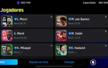 Conta efootball com cr7, messi, Neymar e várias formações