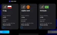 Conta efootball com cr7, messi, Neymar e várias formações