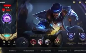 Conta LOL level 523 + 1,7k RP + 50K EA + WILD RIFT DIAMANTE