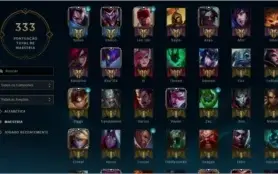 Conta c/todos os campeões e 98 skins (vitoriosas S3+)