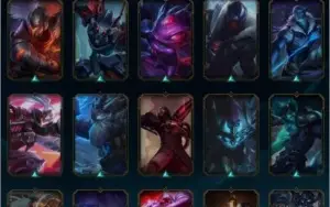 Conta c/todos os campeões e 98 skins (vitoriosas S3+)