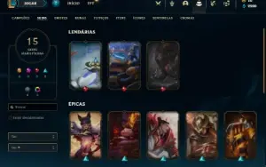 Conta Diamante 2 com 60 Champs e 15 Skins + 2 Fragmentos